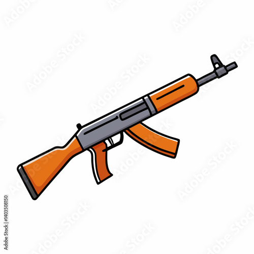 assault rifle vector illustration