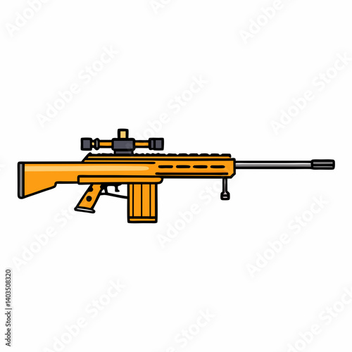 gun isolated on white