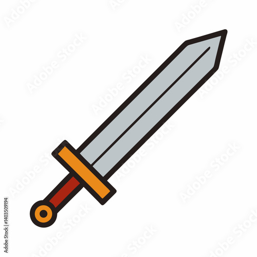 vector illustration of a pencil and sharpener