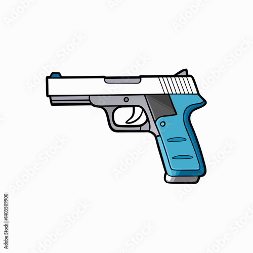 pistol and bullets