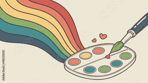 brush and palette