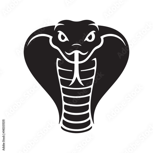 Cobra Head Silhouette with Hood Flared