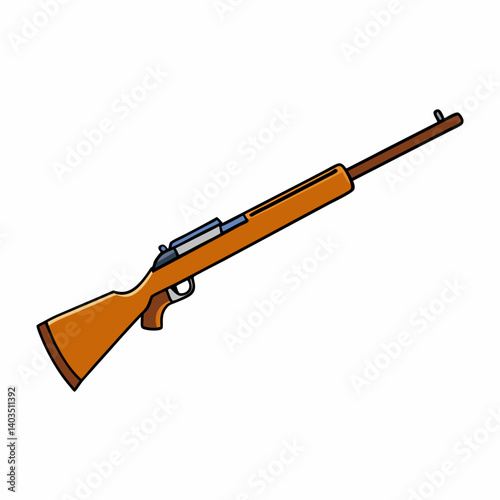 assault rifle vector