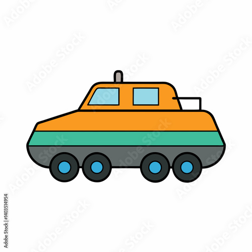 vector cartoon car