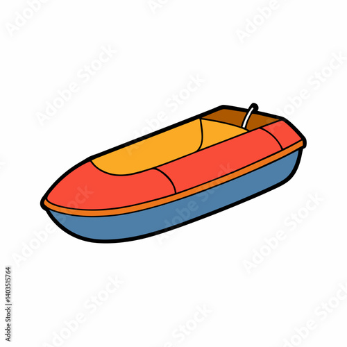 boat on a white background