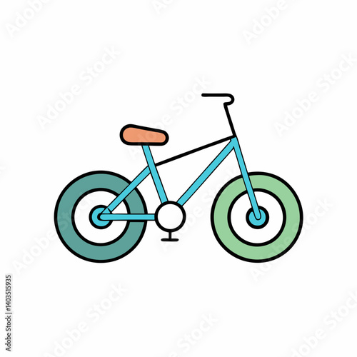 bicycle icon isolated on white background