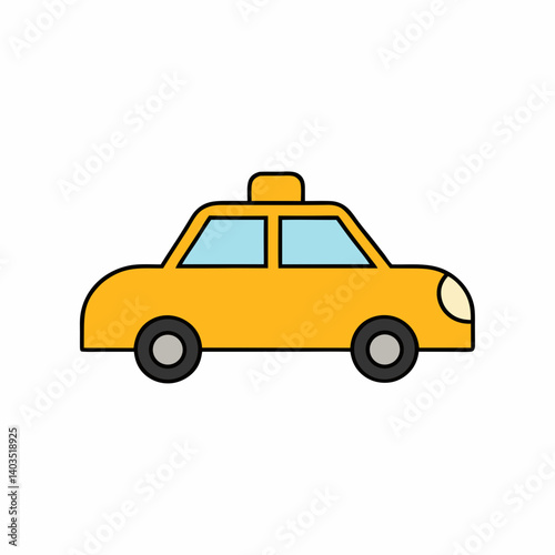 yellow taxi car