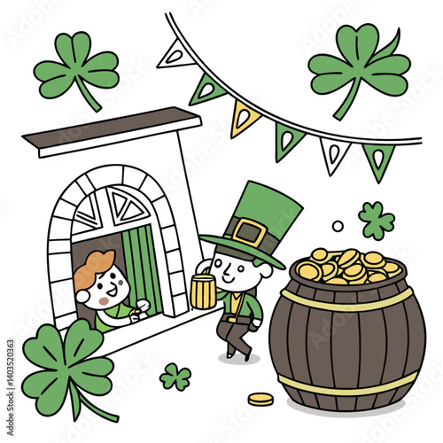 St Patrick's Day' elements vector image (10).eps