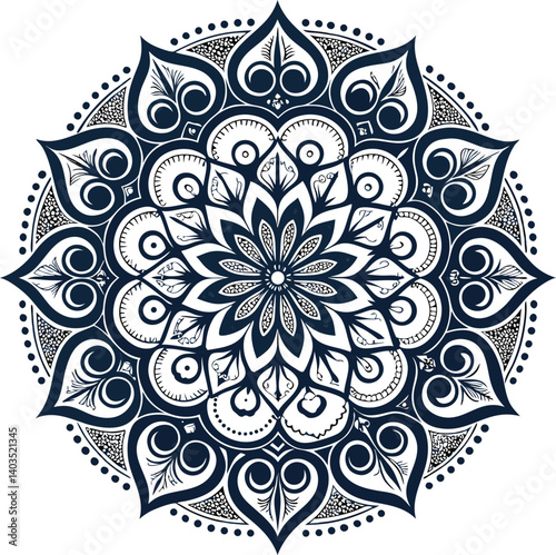 abstract flower pattern Mandala