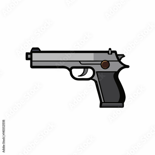 gun isolated on white