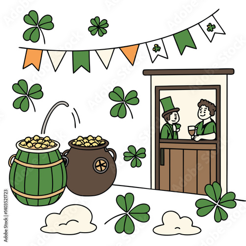 St Patrick's Day' elements vector image (14).eps