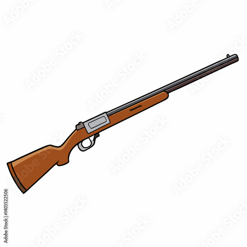 rifle isolated on white background