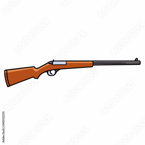rifle isolated on white