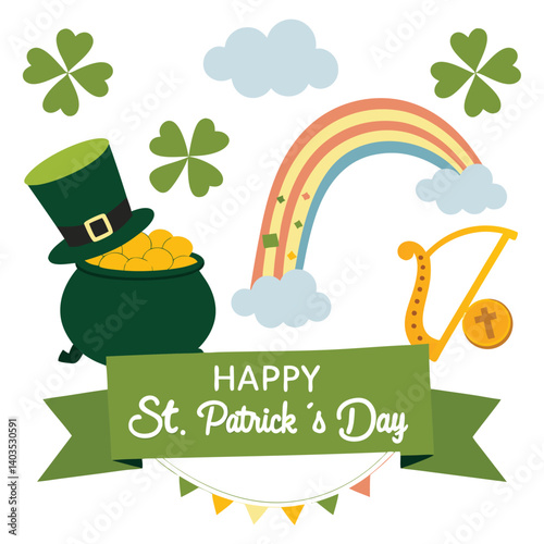 St Patrick's Day' elements vector image (4).eps