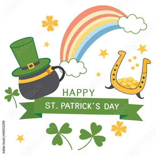 St Patrick's Day' elements vector image (14).eps