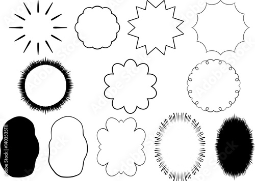 吹き出しセット