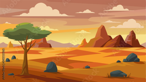 The expanse of the steppe plains broken only by the occasional lone tree or outcropping of rocks.