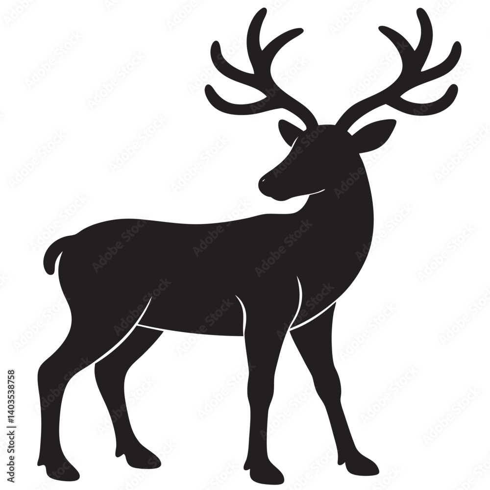 Fototapeta premium Reindeer with antlers