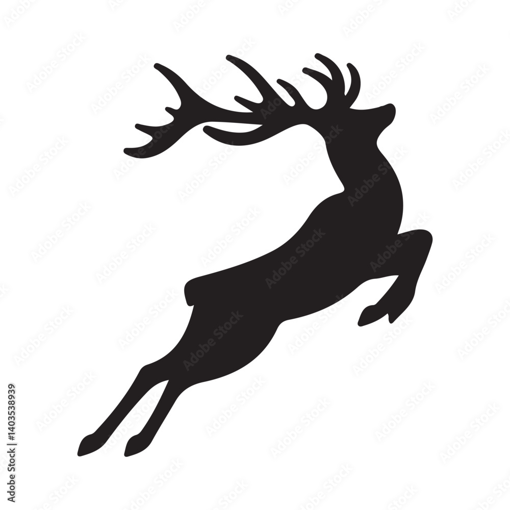 Fototapeta premium deer silhouette vector