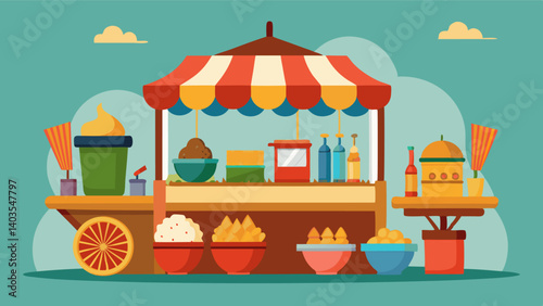 The delicious scents of various food stalls offering a taste of different cultures and flavors.