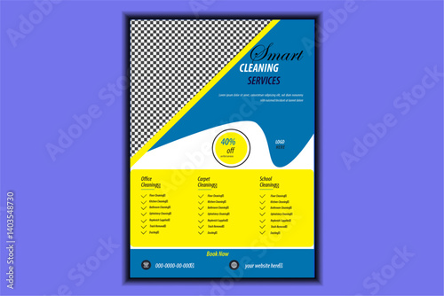  cleaning service agency and housemaid flyer, housekeeper flyer, home maid and laundry service flyer
