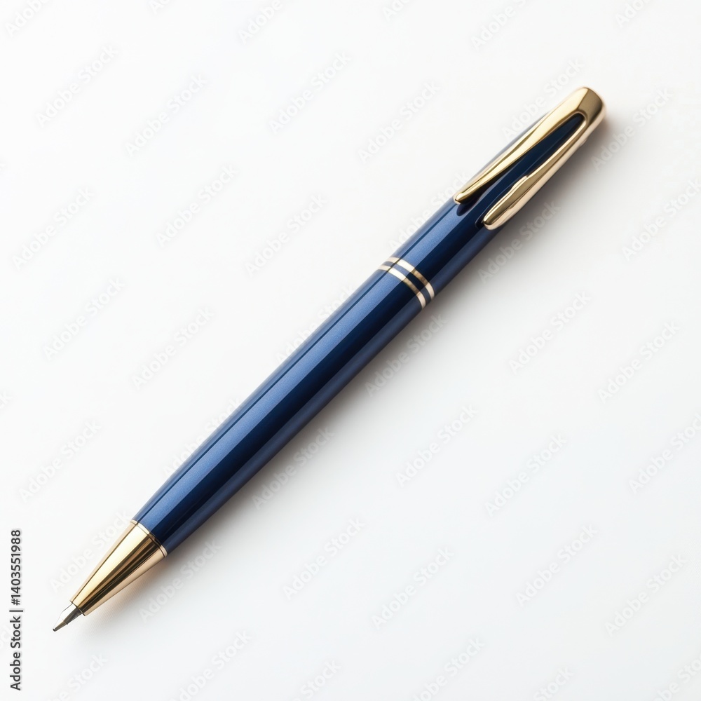 Premium dark blue luxury pen with gold accents for professional and elegant writing experience Premium dark blue luxury pen with gold accents for professional and elegant writing experience