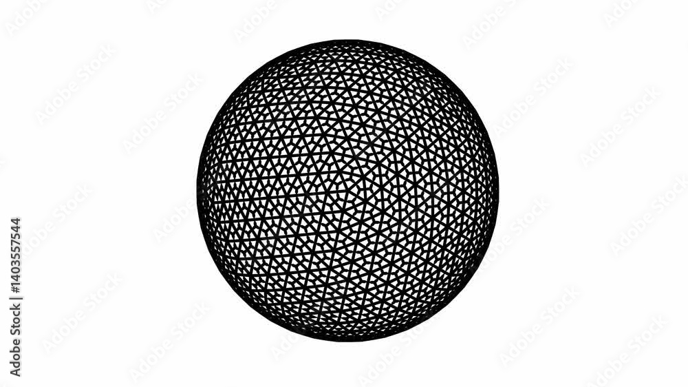 Spinning ball. Element design for background. Seamless loop video. Spinning ball. Element design for background. Seamless loop video.