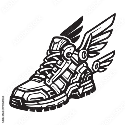  Robotic Winged Boot
