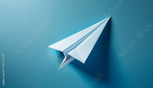 paper plane isolated on white