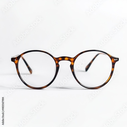 Classic round tortoiseshell eyeglasses with vintage-inspired design and sleek minimalist frame
Classic round tortoiseshell eyeglasses with vintage-inspired design and sleek minimalist frame
