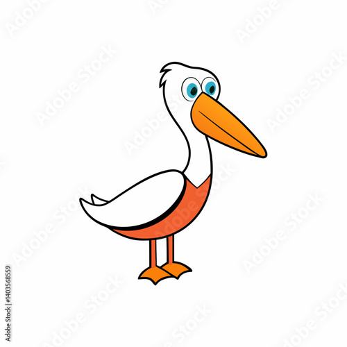 stork with baby