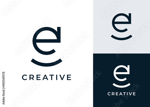 EG GE logo, Letter G with E vector logo design