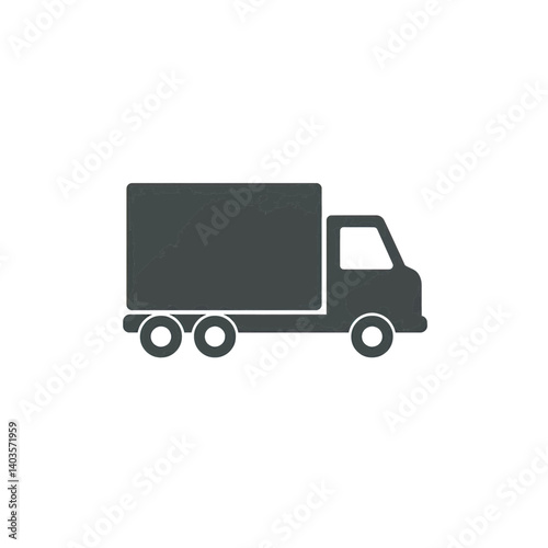 Logistics and Deliveries: A detailed illustration of a delivery truck on the move, highlighting logistics, supply chain, and transportation.