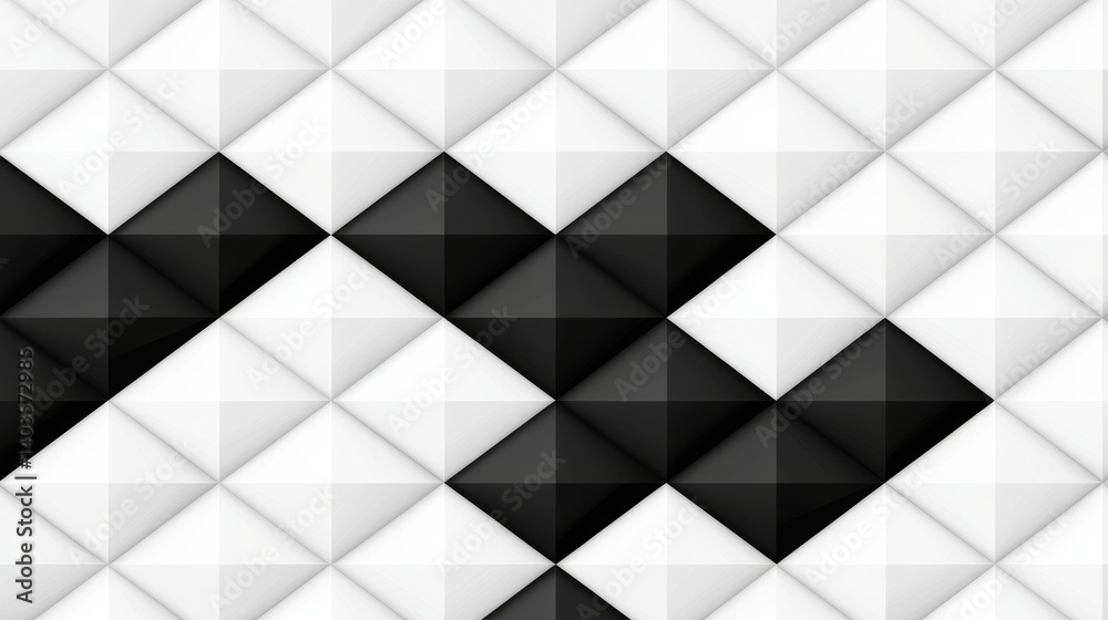 A geometric pattern of black and white diamonds. A geometric pattern of black and white diamonds.