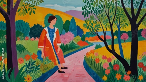 A beautifully drawn oil painting of landscape in the style of masterpiece, with bright, soft pastel and abstract colors