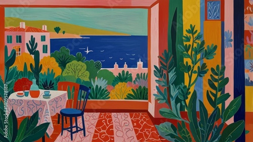 A beautifully drawn oil painting of landscape in the style of masterpiece, with bright, soft pastel and abstract colors