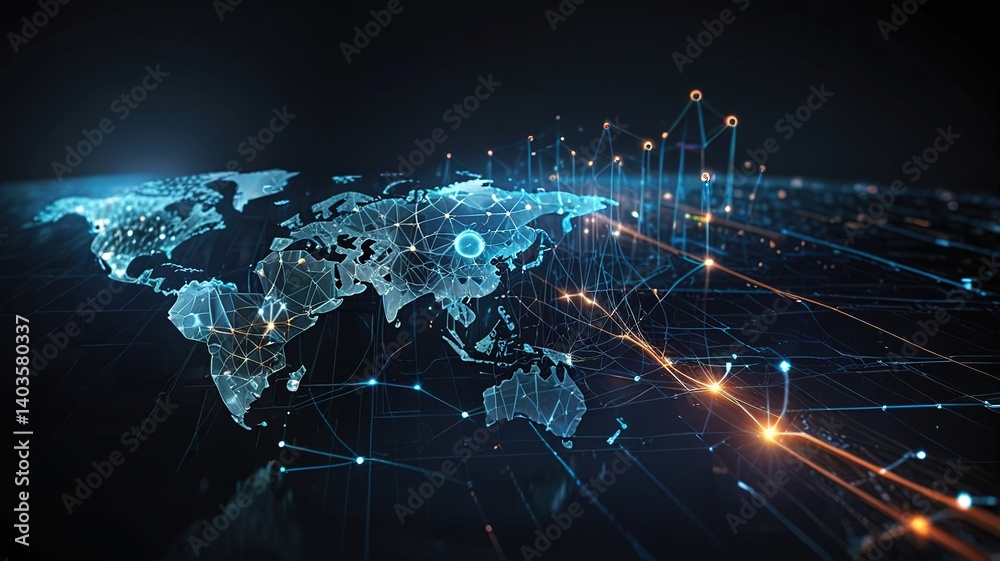 Innovative technologies modern creative background