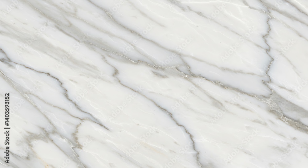 Obraz premium Subtle Veins: A Study in Calacatta Marble AI Generated