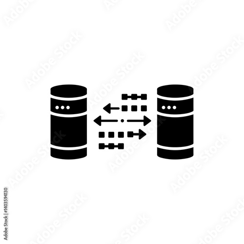 Network Data Packets Being Transferred from One Server to Another