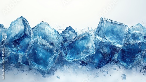 ice cubes background