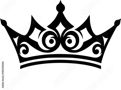 tiara logo icon design vector
