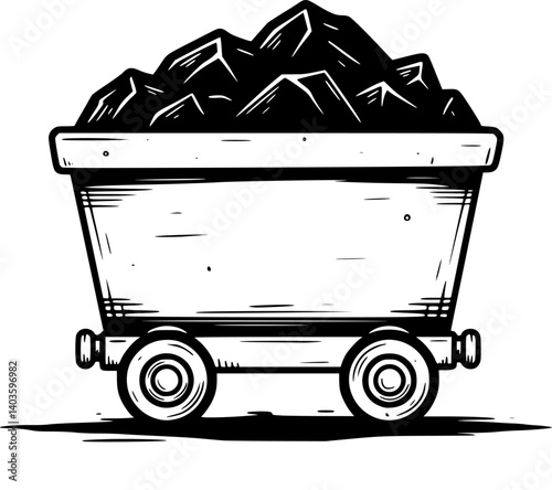 mine cart icon design vector
