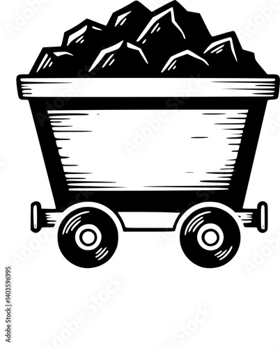 mine cart icon design vector
