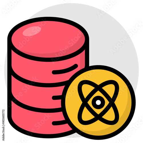 An icon design of data science 