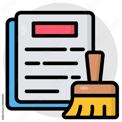 Modern design icon of file clean 