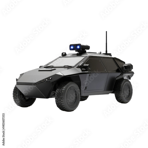 Armored Patrol Vehicle on transparent background