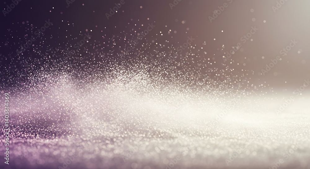 Obraz premium Particles Floating with Blurred Light in Abstract Background