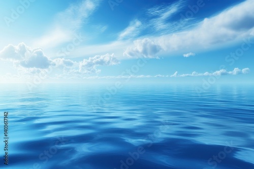 Wallpaper Mural Calm ocean, bright sky Torontodigital.ca