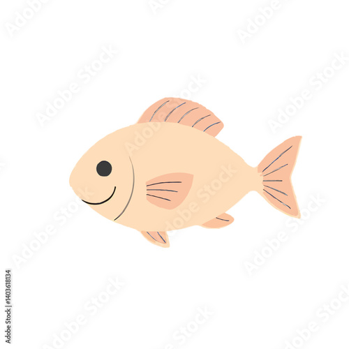 Simplified 2D Fish Illustration
