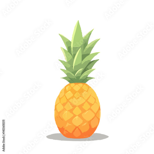 Detailed Pineapple Illustration